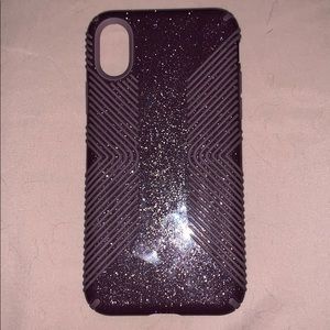 Speck iPhone X Glitter Purple Case